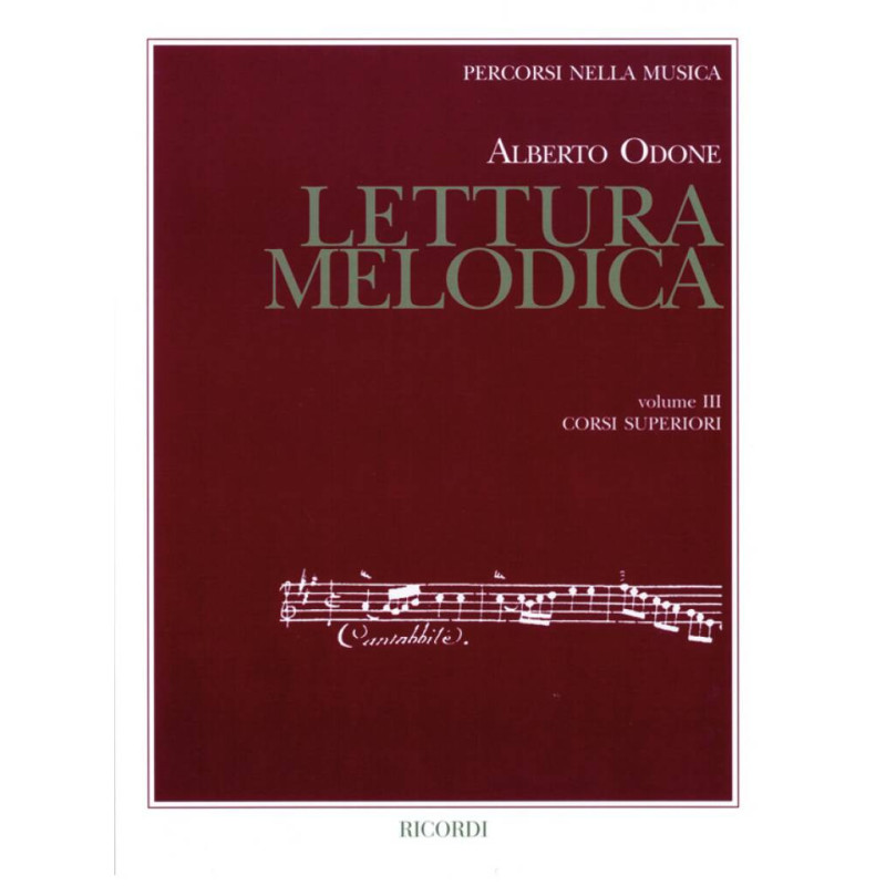 Odone Lettura Melodica Volume 3 www.birdlandjazz.it