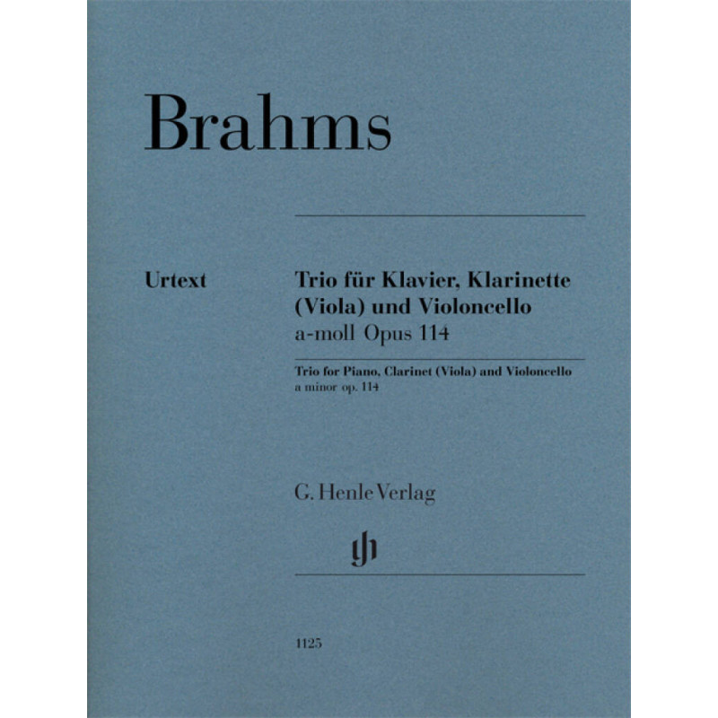 Brahms Trio fur Klavir Klarinette Violoncello,