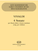 Antonio Vivaldi 4 Sonate per flauto dolce e basso continuo