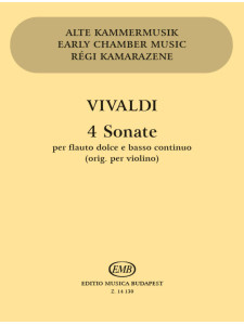 Vivaldi, Antonio: 4 Sonate per flauto dolce e basso continuo