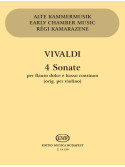 Antonio Vivaldi 4 Sonate per flauto dolce e basso continuo