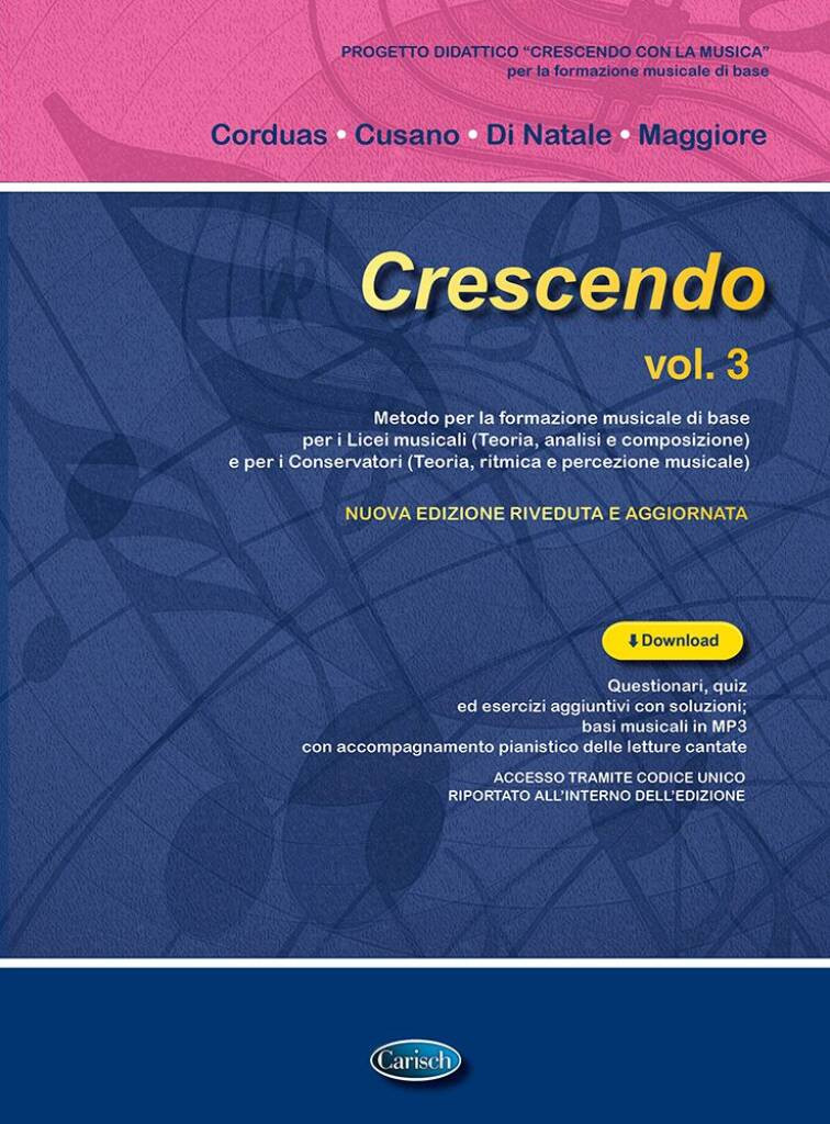 Crescendo. Volume 3 - Metodo per la formazione musicale di base (libro & download)