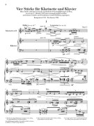 Alban Berg Four Pieces op. 5 for Clarinet and Piano,