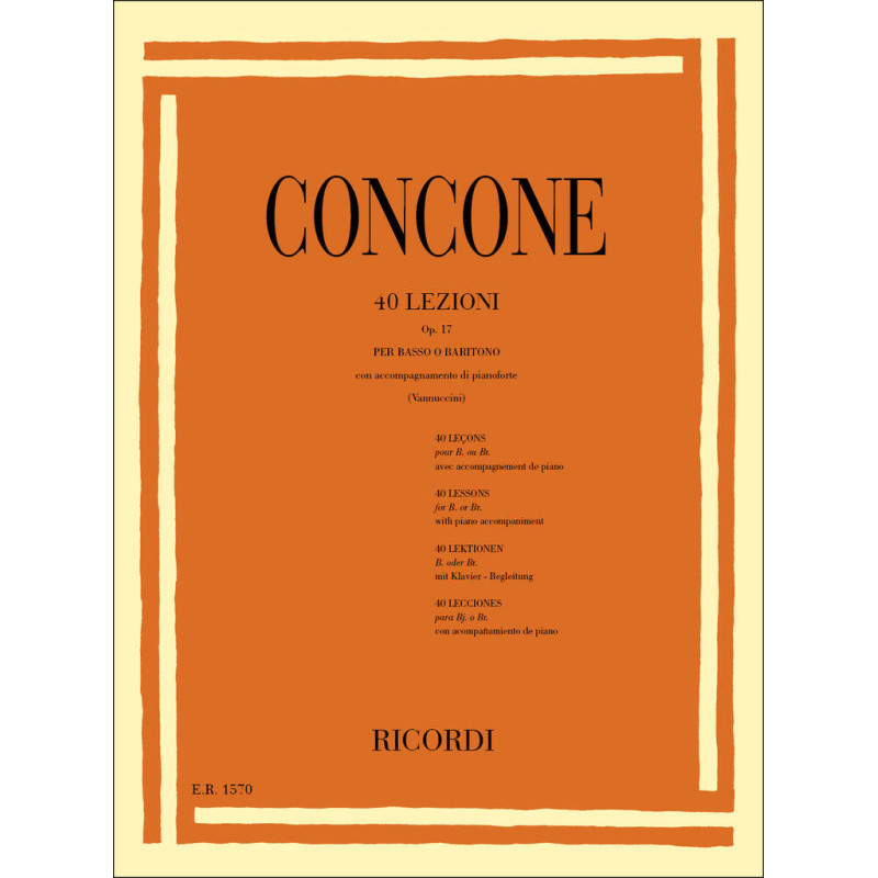 Concone 40 lezioni di canto op. 17,