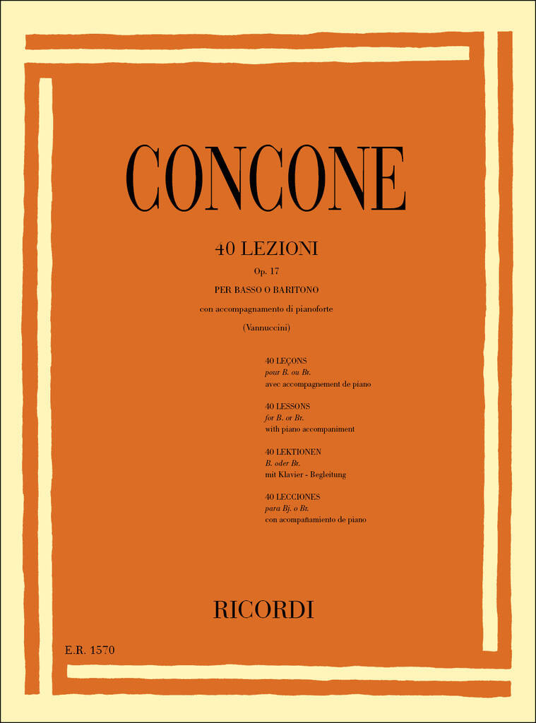 Concone - 40 lezioni di canto op. 17