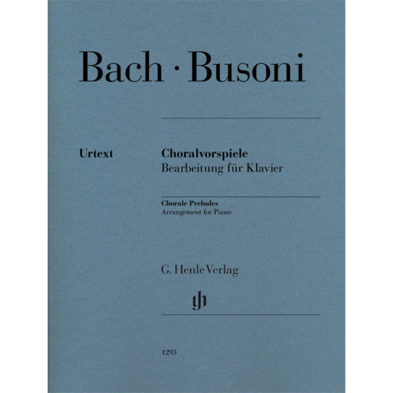 Bach Busoni Chorale Preludes, Ferruccio Busoni corali,