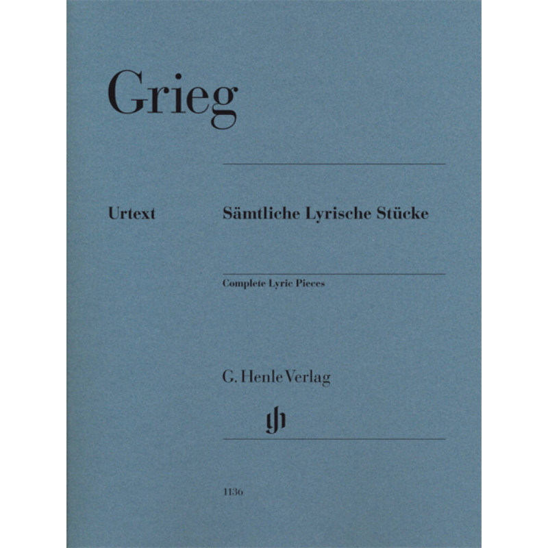 Grieg Samtliche Lyrische Stucke, spartiti Grieg Henle Verlag,