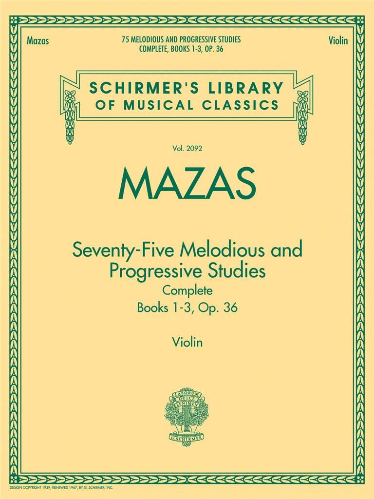 75 Melodious and Progressive Studies Complete, Op. 36 (Violin)
