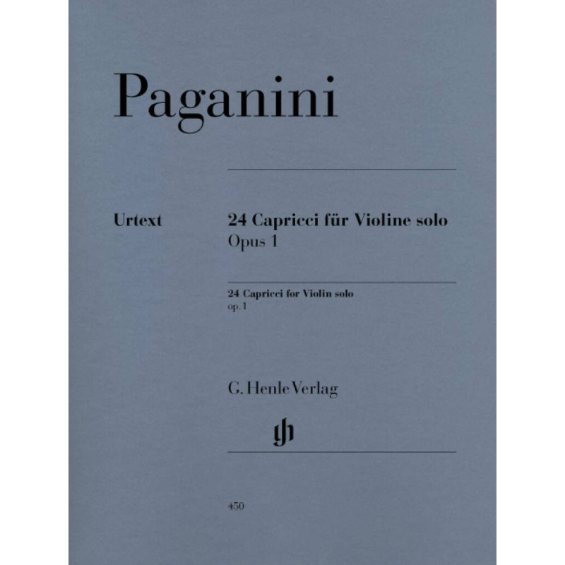 Paganini 24 Capricci Op. 1 Per Violino Solo,