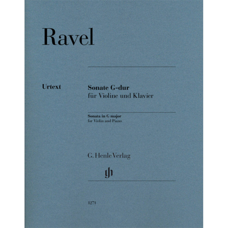 Maurice Ravel Violin Sonata G major,