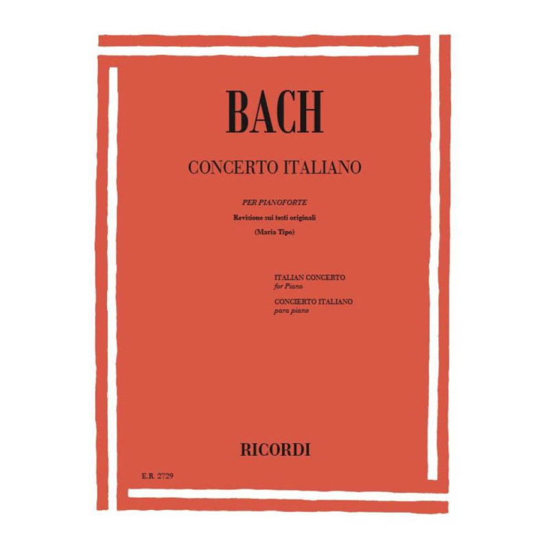 Bach Concerto italiano BWV 971 Pianoforte,