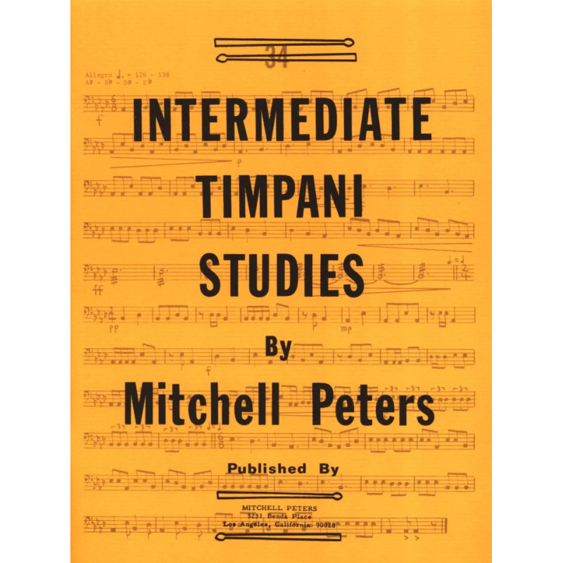 Mitchell Peters Intermediate Timpani Studies