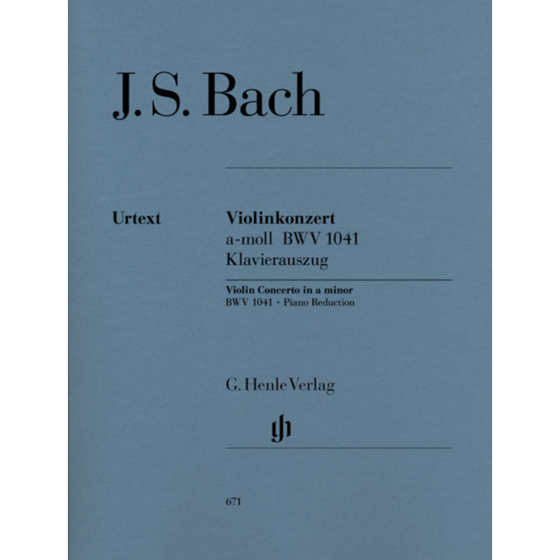 Bach Violin Concerto A minor BWV 1041