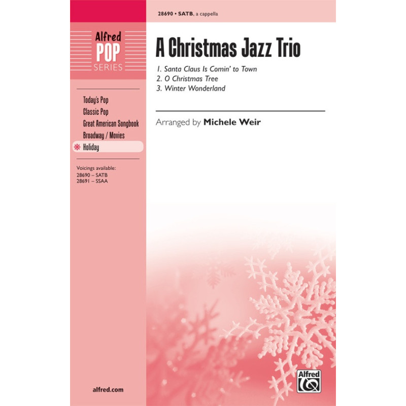 A Christmas Jazz Trio Choral, arrangiamenti per coro