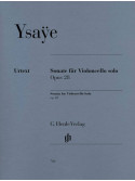 Ysaye Sonata op. 28 for Violoncello solo,