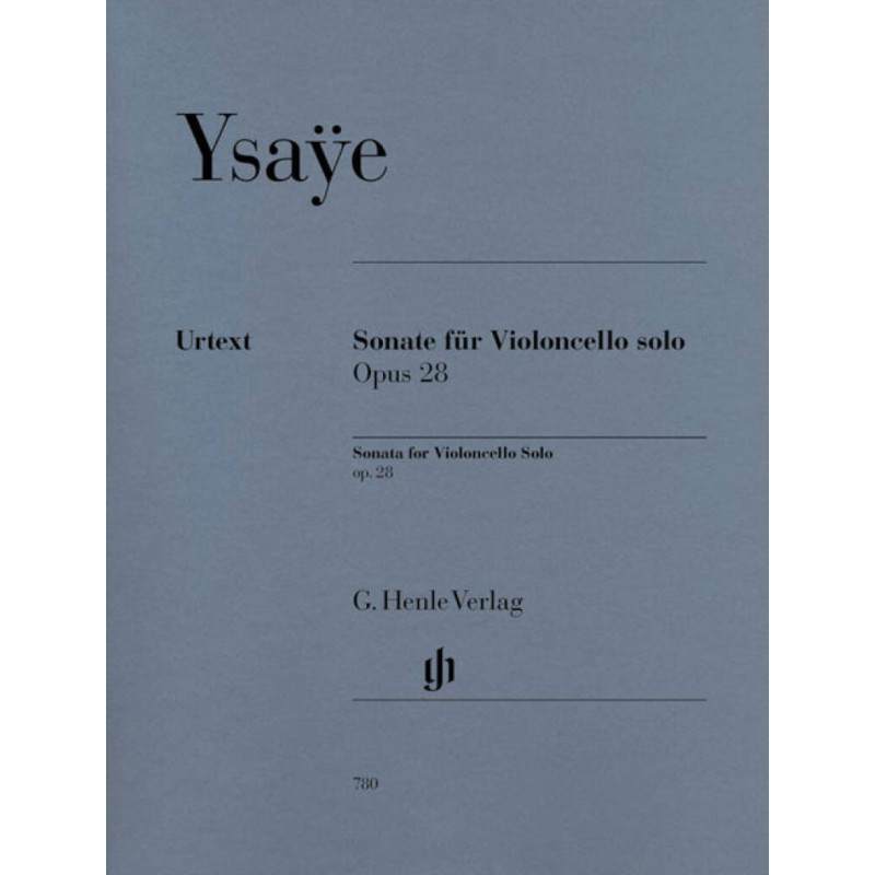 Ysaye Sonata op. 28 for Violoncello solo,