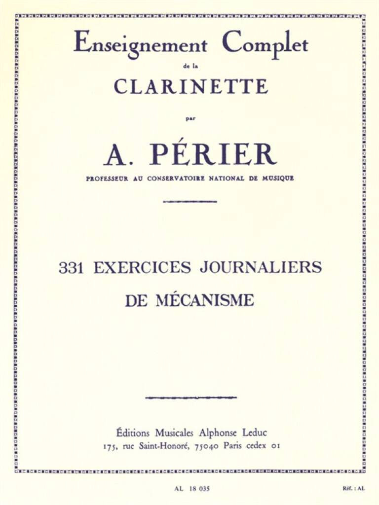 A. Perier - 331 Exercices Journaliers de mécanisme