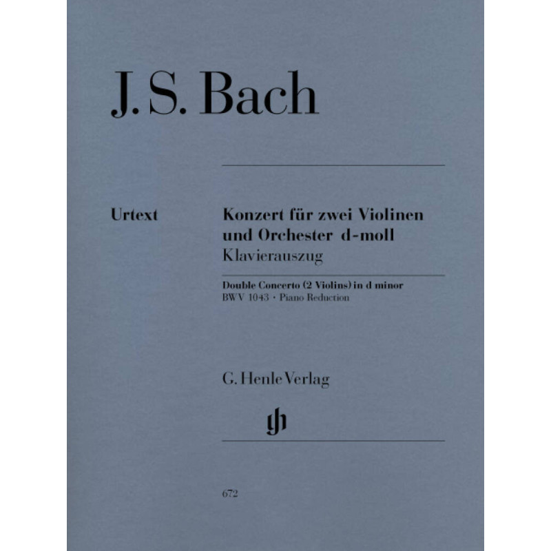 Bach Concerto for two Violins D Minor BWV 1043,