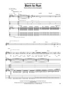 canzoni Bruce Springsteen, Bruce Springsteen guitar tablature