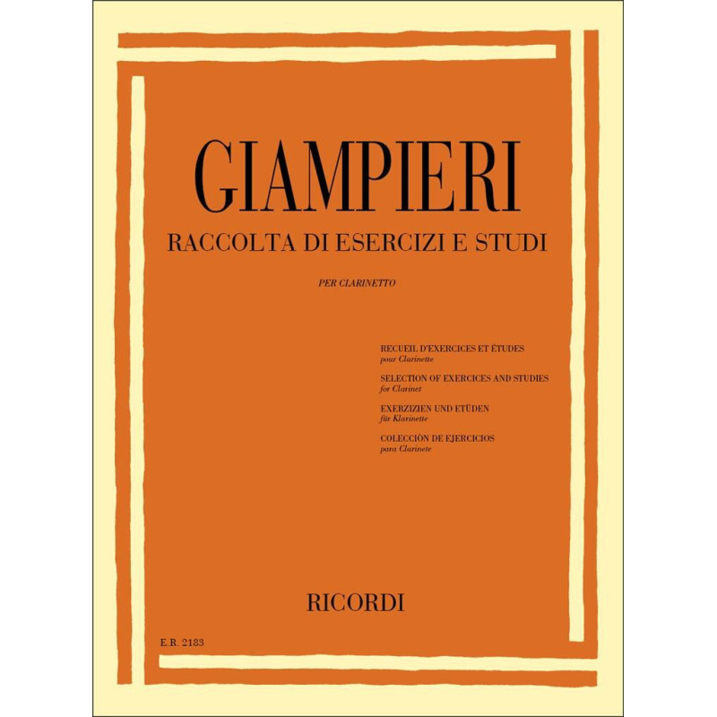 Giampieri studi per clarinetto,