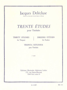 Trente Etudes pour Timbales - 1 Cahier