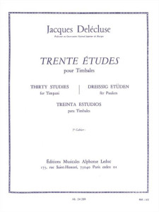 Trente Etudes pour Timbales - 3 Cahier