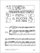 Giacomo Puccini Madame Butterfly Vocal Score,