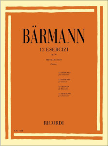 Barmann - 12 Esercizi Op. 30 per Clarinetto