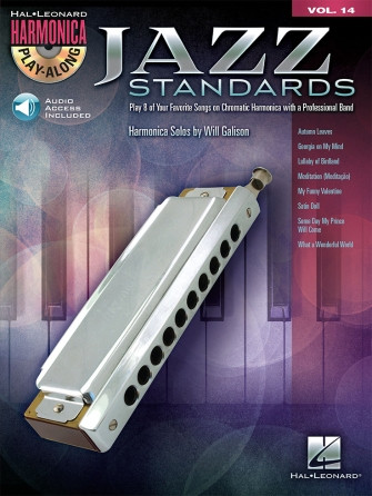 Jazz Standards: Harmonica Play-Along Volume 14 (book & audio Online)