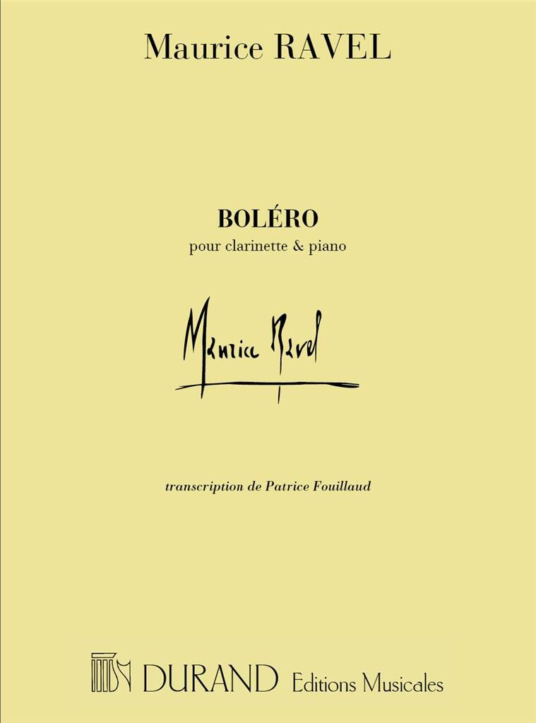 Maurice Ravel - Bolero (pour Clarinette & Piano)