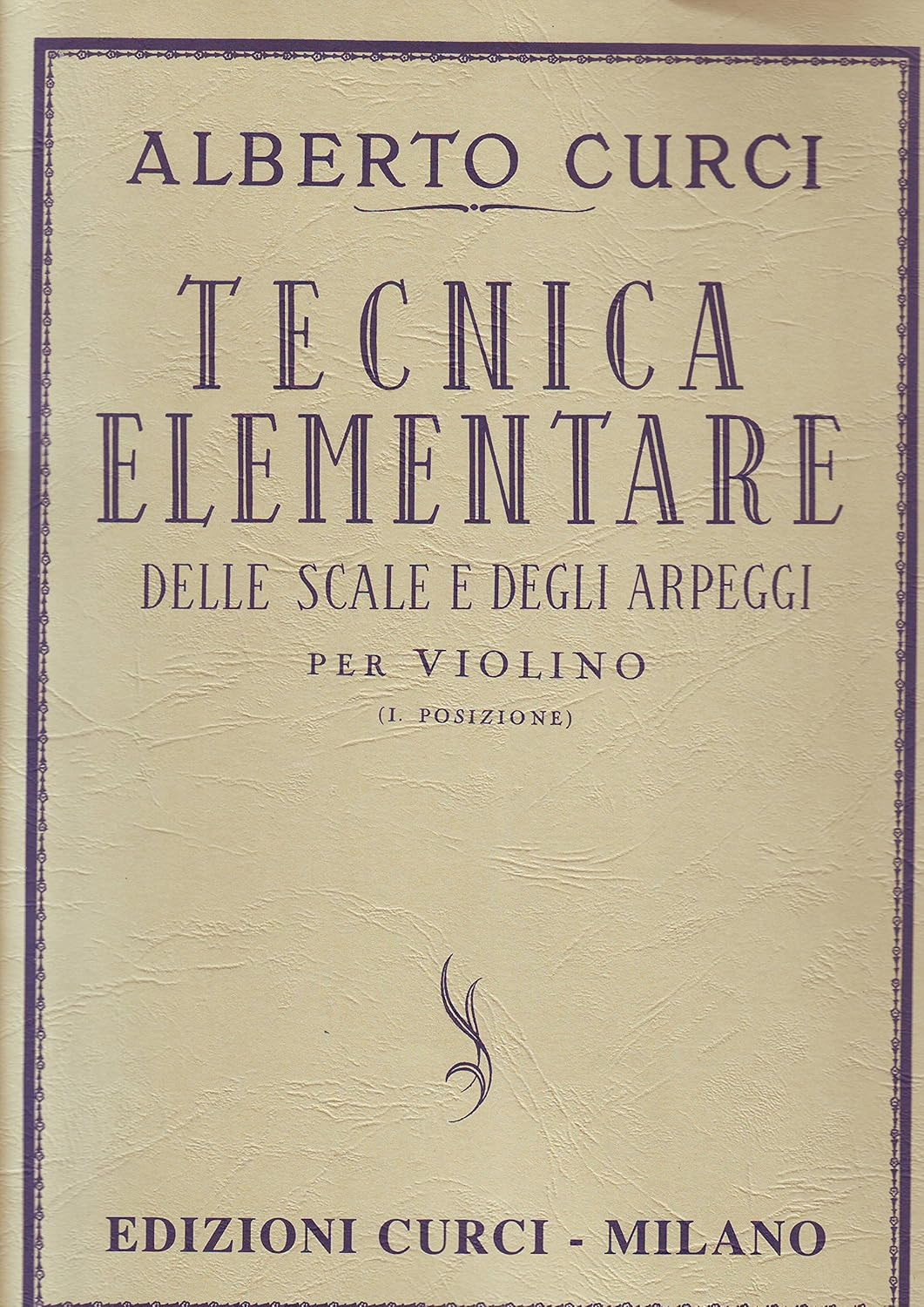 Tecnica elementare delle scale e degli arpeggi per violino