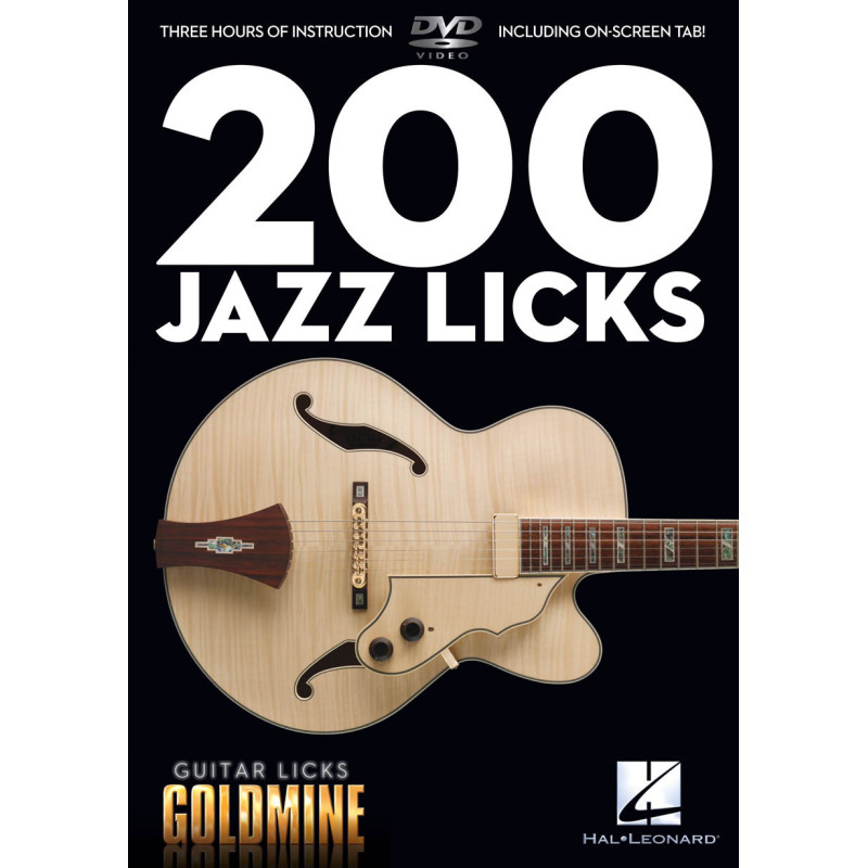 Goldmine 200 Jazz Licks Guitar DVD,