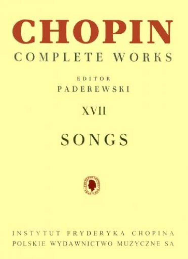 Chopin Complete Works XVII: Songs