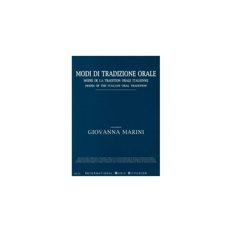 Giovanna Marini Modi di tradizione orale,