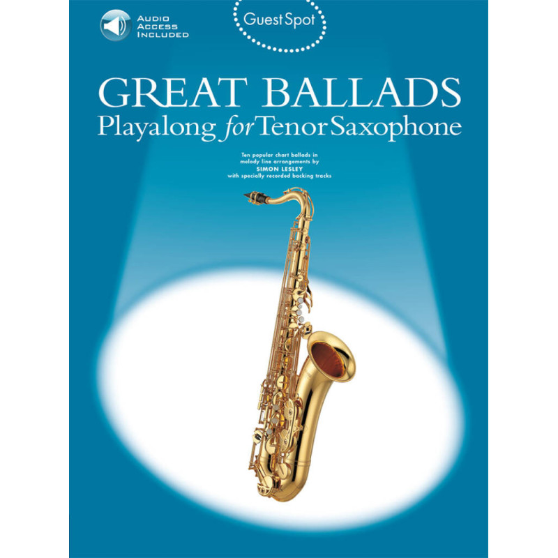 basi per sax tenore, Great Ballads Playalong For Tenor