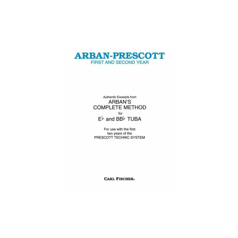 First And Second Year for Tuba From Arban.