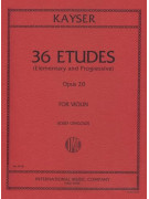 Kayser 36 Elementary Progressive Studies Op. 20 Violin,