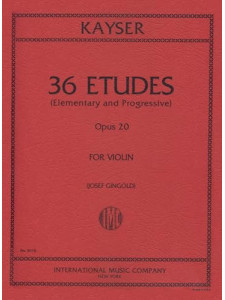 36 Elementary & Progressive Studies, Op. 20 (Violin)