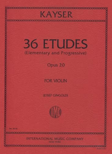36 Elementary & Progressive Studies, Op. 20 (Violin)