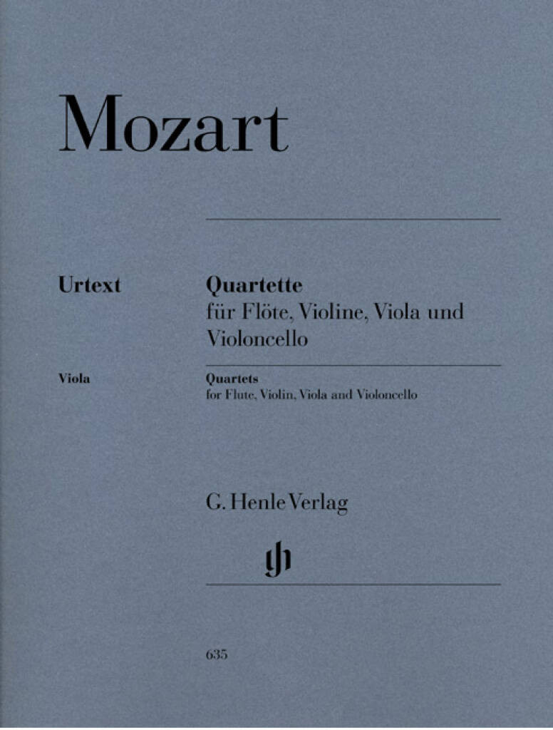 Mozart - Flute Quartets for Flute, Violin, Viola and Violoncello