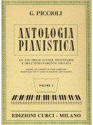 Piccioli Antologia pianistica, spartiti musica classica piuanoforte,