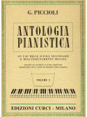 Piccioli Antologia pianistica, spartiti musica classica piuanoforte,