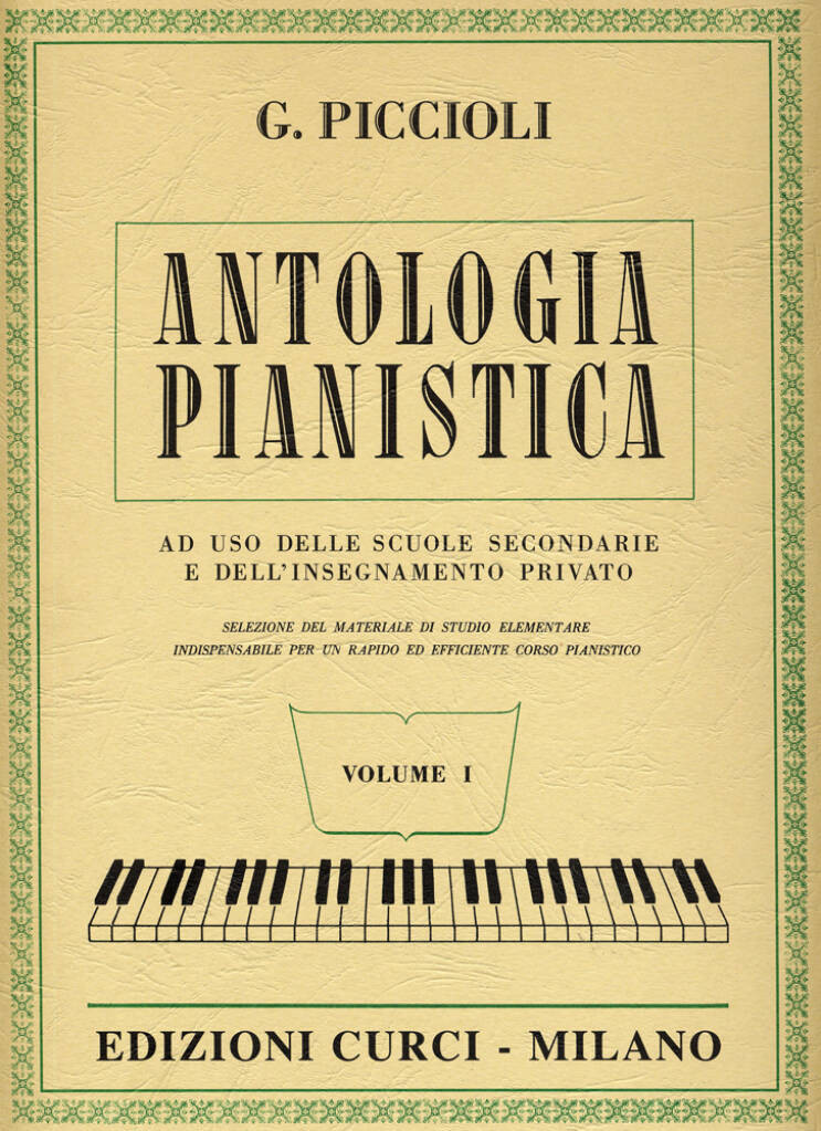 Piccioli - Antologia pianistica - Volume 1