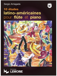 10 Etudes Latino-Americaines pour Flute & Piano 1 (book & Audio Online)