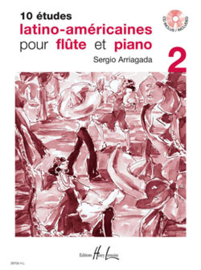 10 Etudes Latino-Americaines pour Flute & Piano 2 (book & CD)