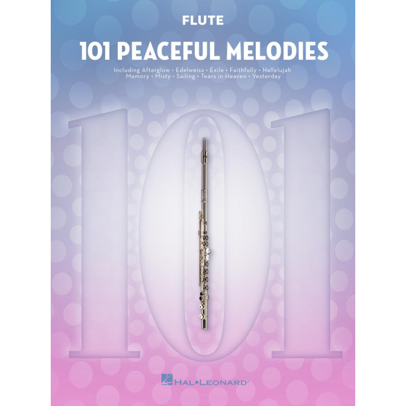 101 Peaceful Melodies for Flute, spartiti facili per flauto,