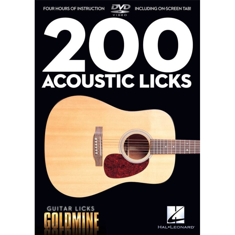 200 Acoustic Licks Guitar Goldmine DVD,