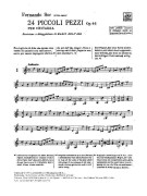 Sor 24 piccoli pezzi per chitarra op. 44 www.birdlandjazz.it,