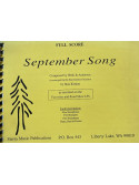 Stan Kenton September Song Big Band Arrangement,