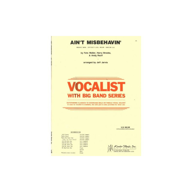 Ain't Misbehavin' Vocalist Big Band